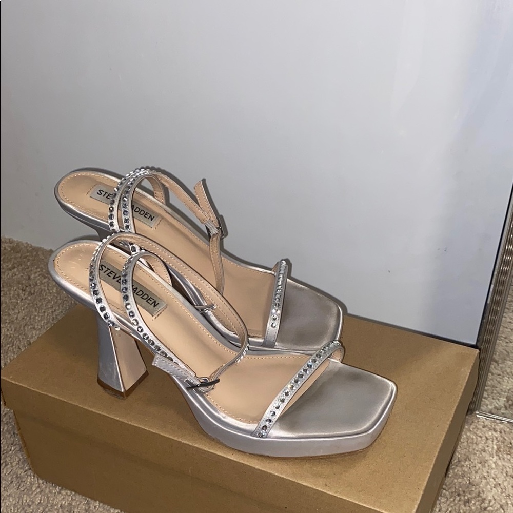 Steve Madden Silver Women's Heels